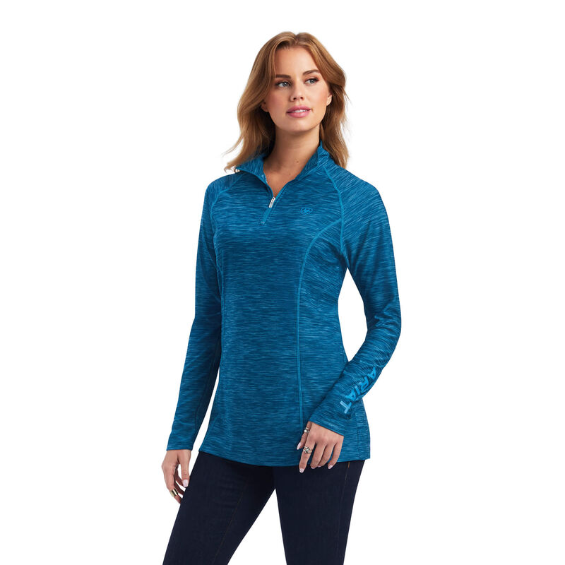 Ariat Hemden Damen - Laguna 1/4 Zip Blau ( EWNPF-6924 )